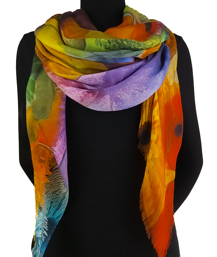 Modal & Cashmere Scarf - Bloom - Barrington's
