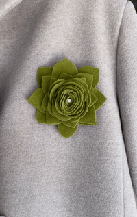 Handmade Recycled Wool Brooch - Barrington's