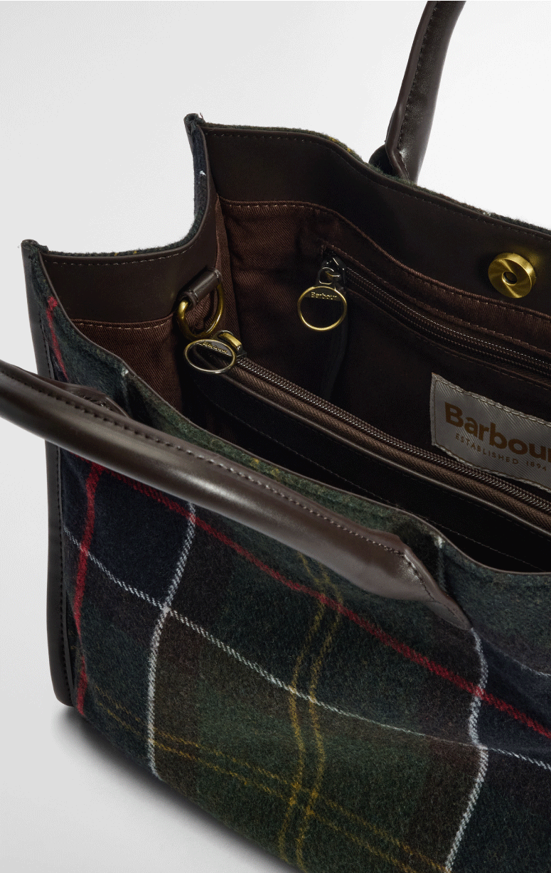Barbour- Tartan Tote Bag - Barrington's