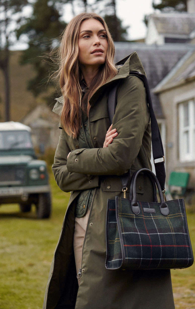 Barbour- Tartan Tote Bag - Barrington's