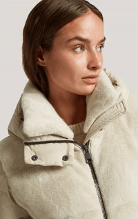 Creenstone- Jacket with Faux Fur - Barrington's