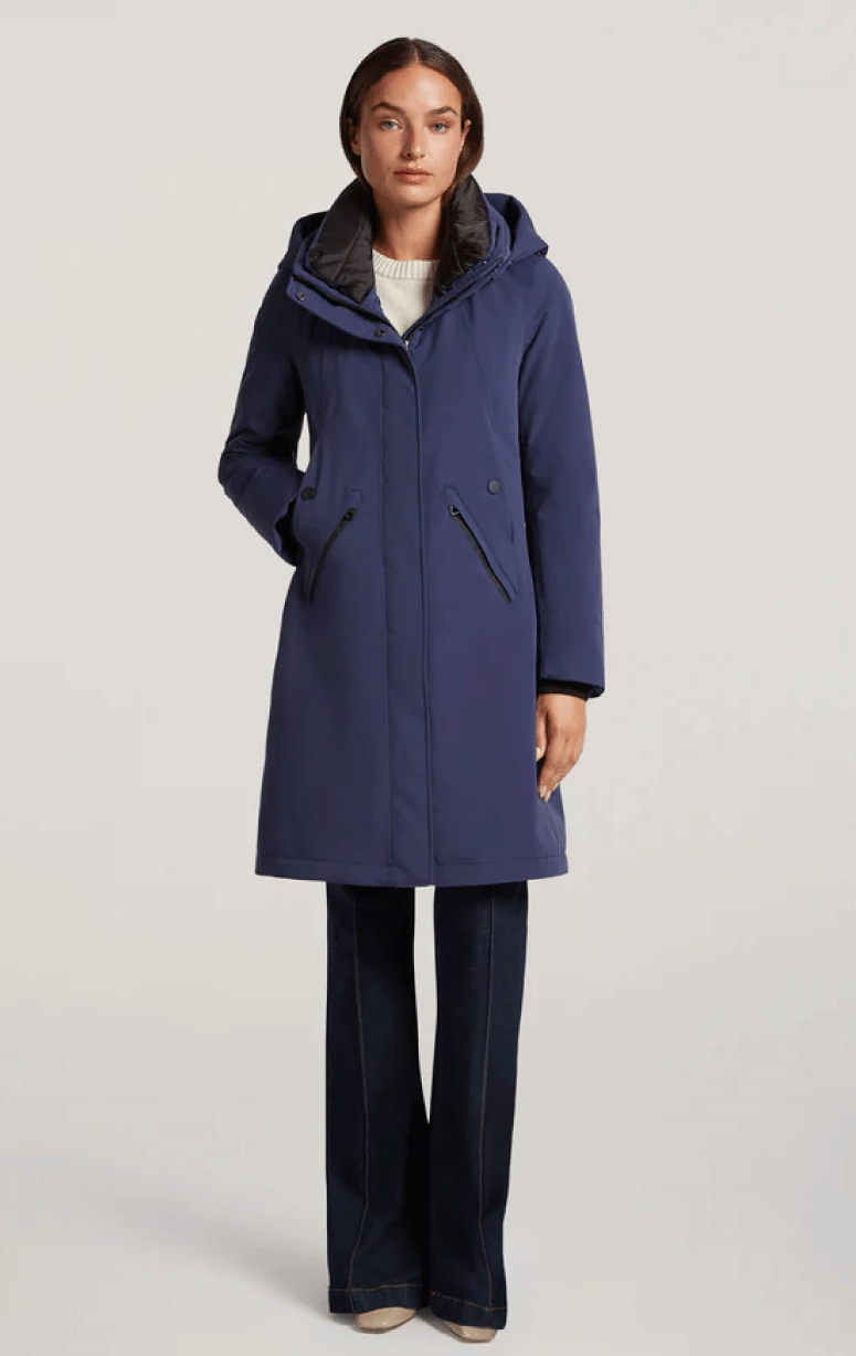 Creenstone- 7/8's Insulated Raincoat with Hood - Barrington's