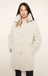 HISO- Raw Edge Shearling Jacket - Barrington's