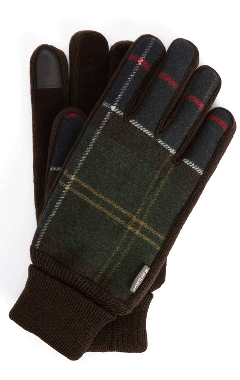 Barbour- Men's Tartan Gloves - Barrington's