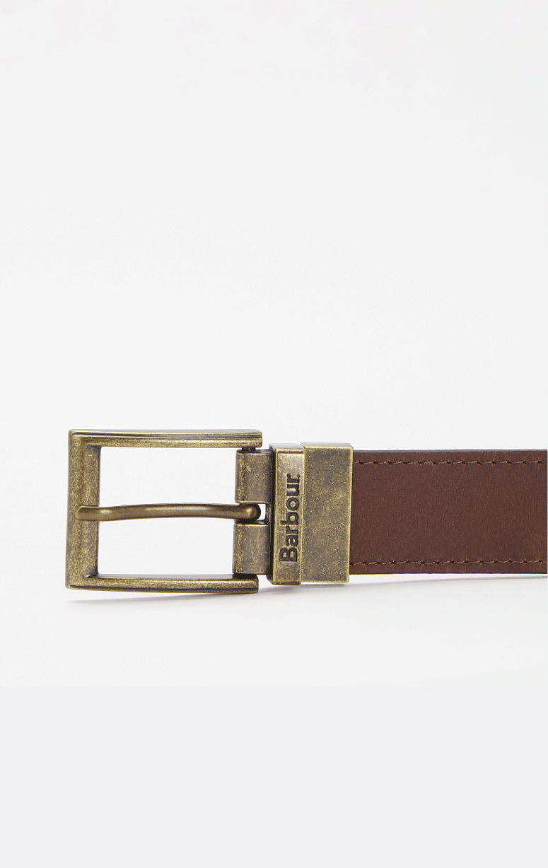 Barbour- Reversible Tartan & Leather Belt - Barrington's