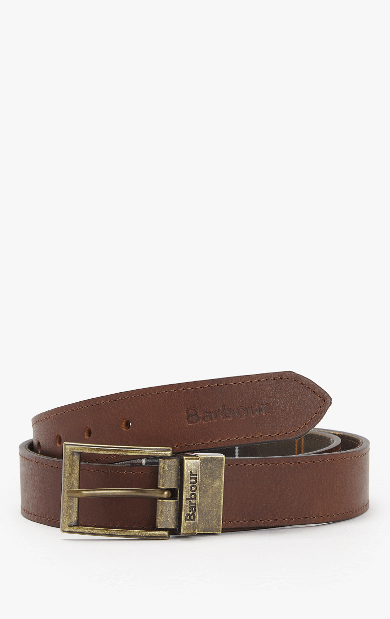 Barbour- Reversible Tartan & Leather Belt - Barrington's