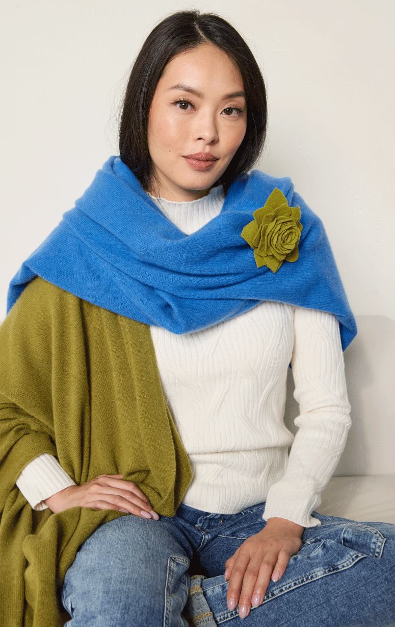 Handmade Recycled Wool Brooch - Barrington's