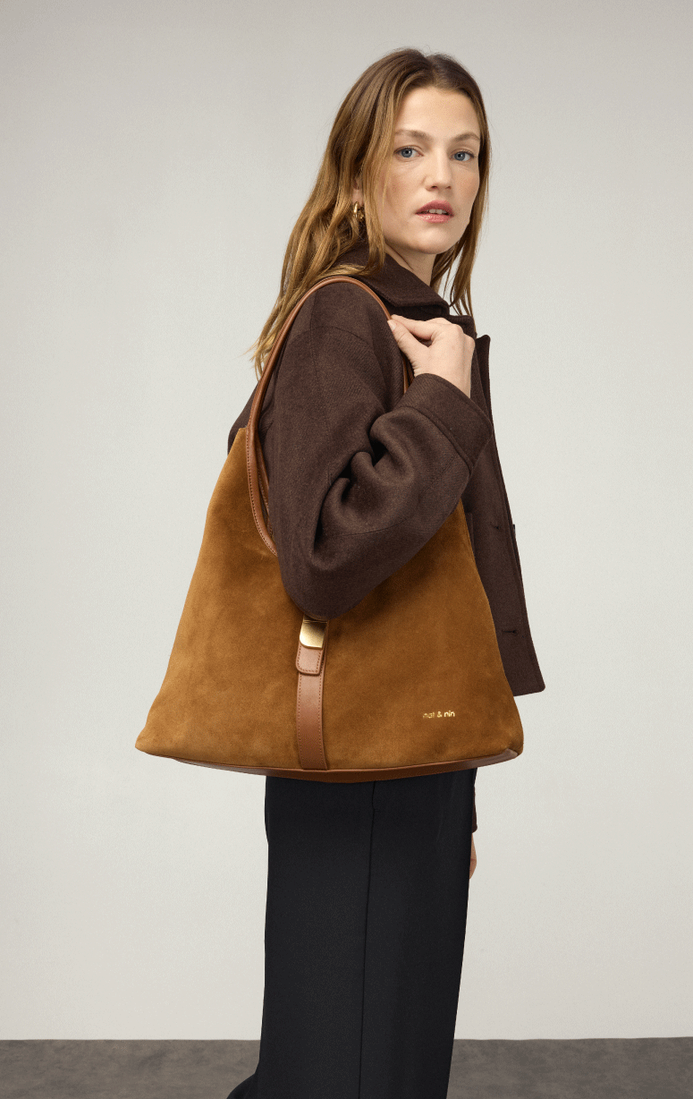 Nat & Nin- Romeo Suede Shoulder Bag - Barrington's