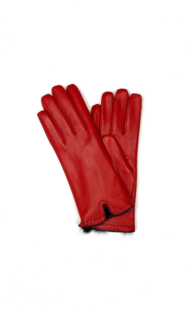 Rabbit Lined Leather Gloves - Barrington's