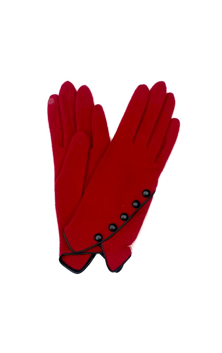 Vincent Pradier- Knit Gloves with Buttons - Barrington's