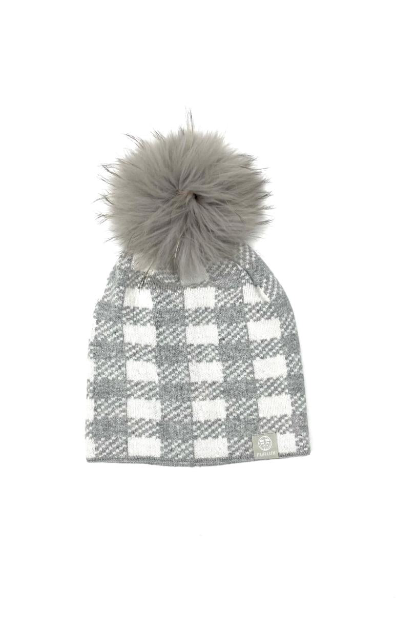 Furlux- Houndstooth Plaid Hat - Barrington's