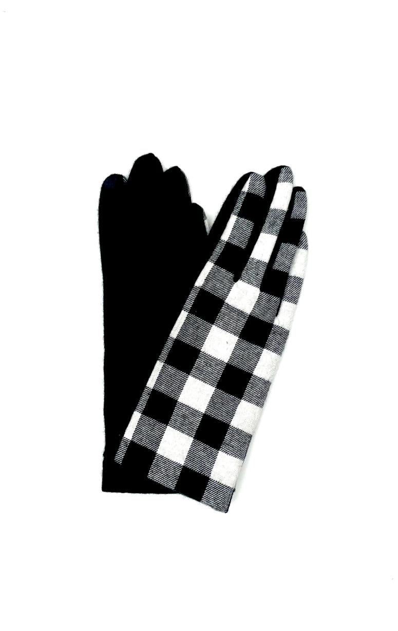Vincent Pradier- Buffalo Check Knit Gloves - Barrington's