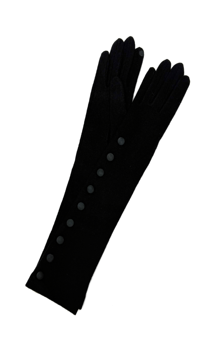 Vincent Pradier- One Size Wool Gloves - Opera with Buttons - Barrington's