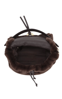 Abro- Leather and Faux Fur Handbag