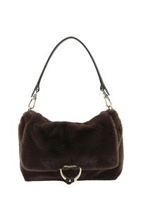 Abro- Leather and Faux Fur Handbag