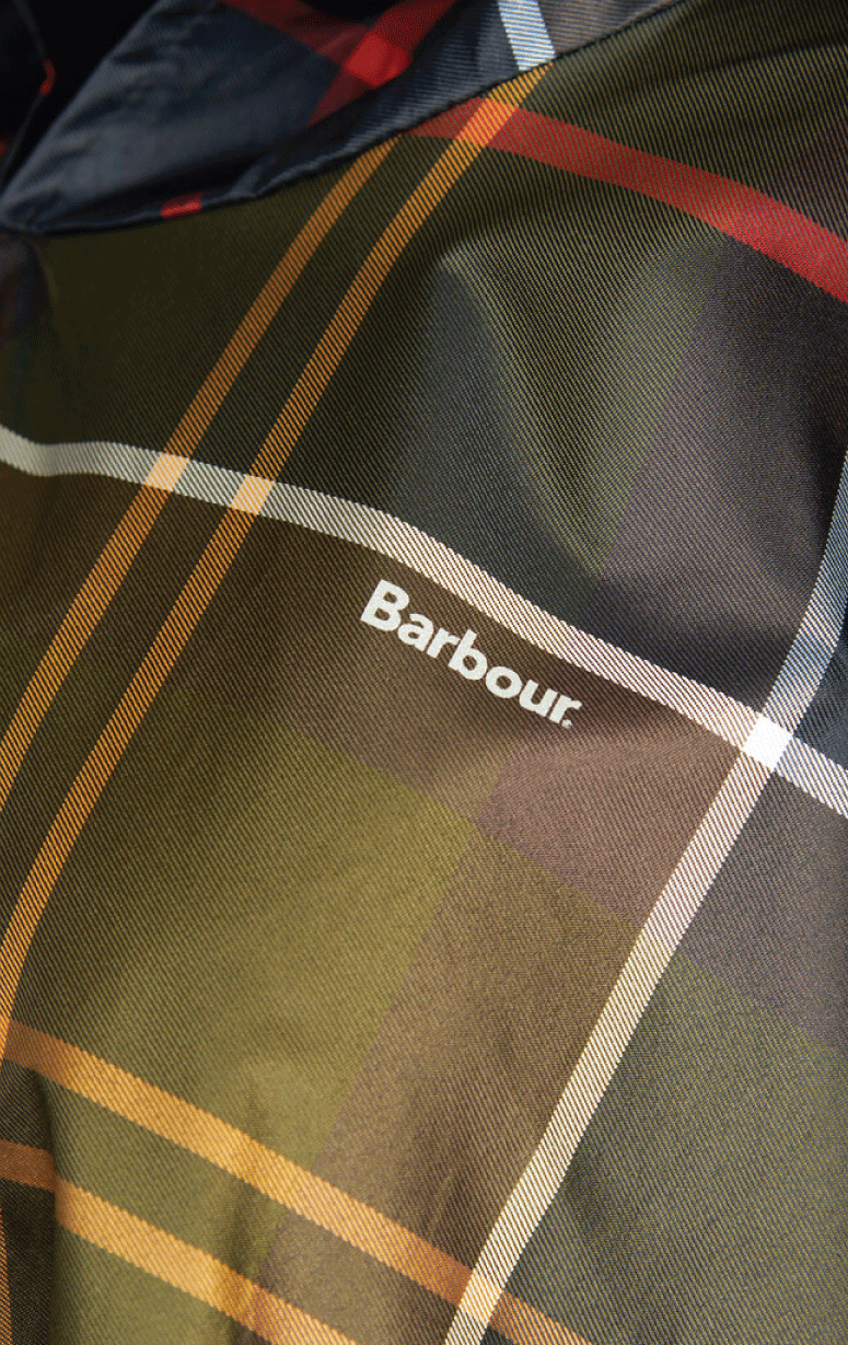 Barbour - Tartan Showerproof Packable Poncho - Barrington's