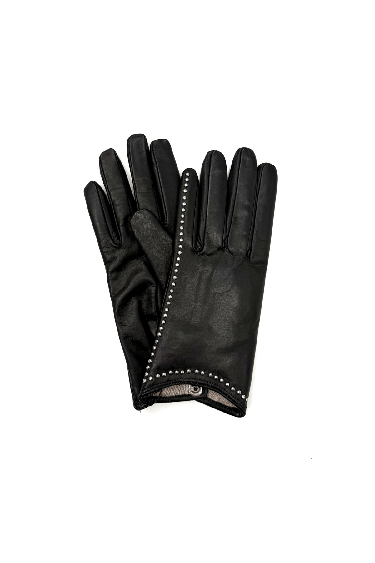Leather Gloves with Studs