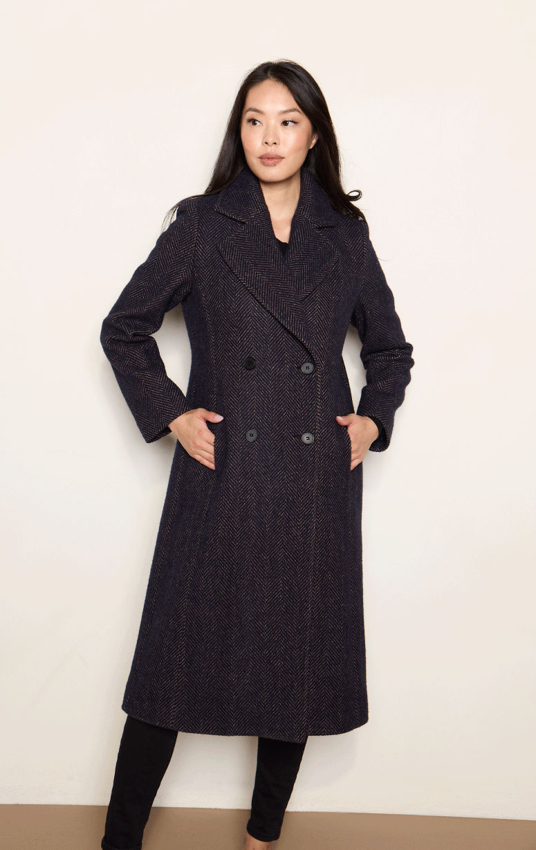 HISO- Herringbone Coat