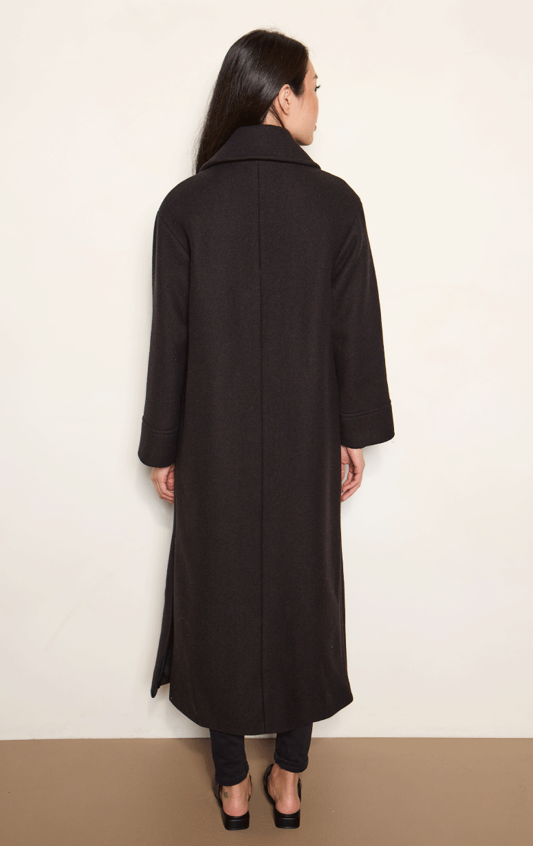 HISO- Herringbone Double Breasted Coat