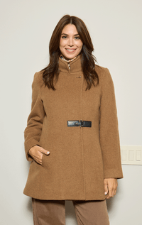 Barringtons- Jacket with Stud Closure and Leather Tab