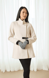 Barringtons- Jacket with Stud Closure and Leather Tab - Barrington's