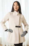 Barringtons- Jacket with Stud Closure and Leather Tab