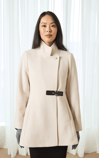 Barringtons- Jacket with Stud Closure and Leather Tab