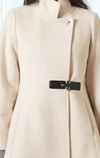 Barringtons- Jacket with Stud Closure and Leather Tab