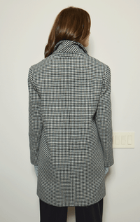 Barrington's- Plaid & Houndstooth Wool Coat