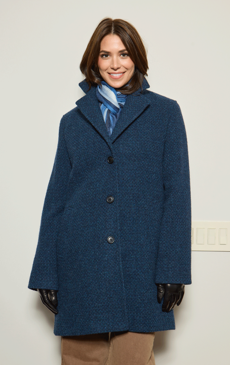 Barrington's- 3/4 Coat with Notch Collar