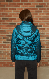 Pregio- Down Jacket with Gathered Detail