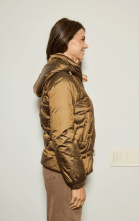 Pregio- Down Jacket with Gathered Detail