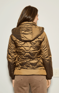 Pregio- Down Jacket with Gathered Detail
