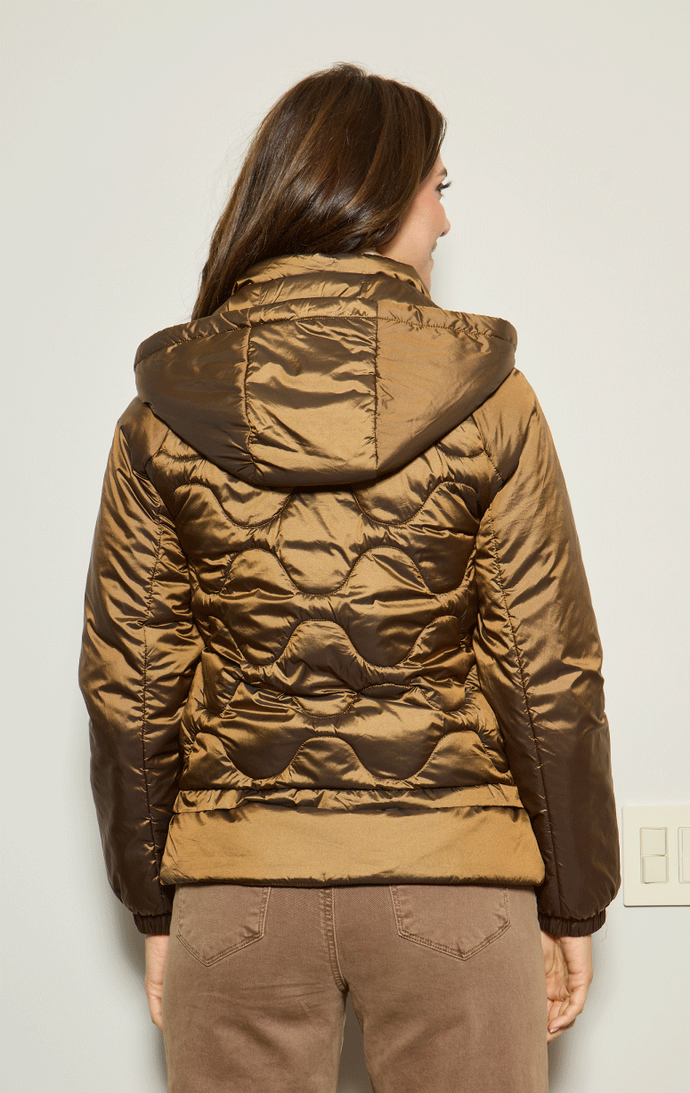 Pregio- Down Jacket with Gathered Detail