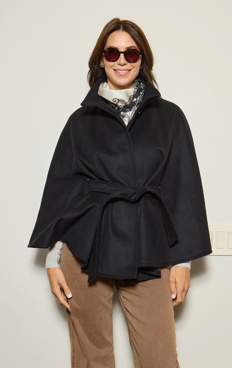 Barrington's- Wool Cape with Belt