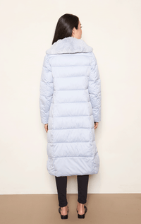 Nitia- Down Filled Coat with Knit Fur Collar