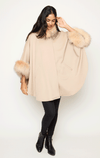 Barrington's- Fox Trimmed Cape