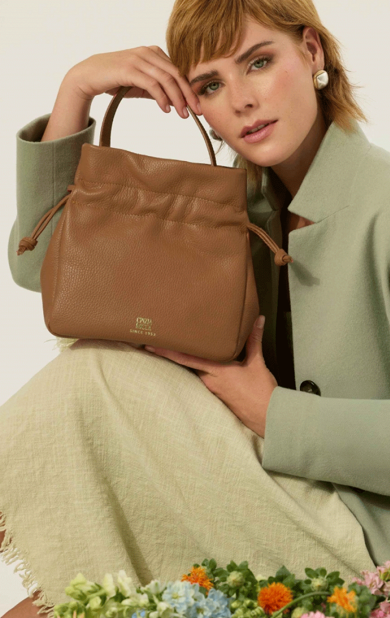 Cinzia Rocca- Leather Bucket Bag - Barrington's