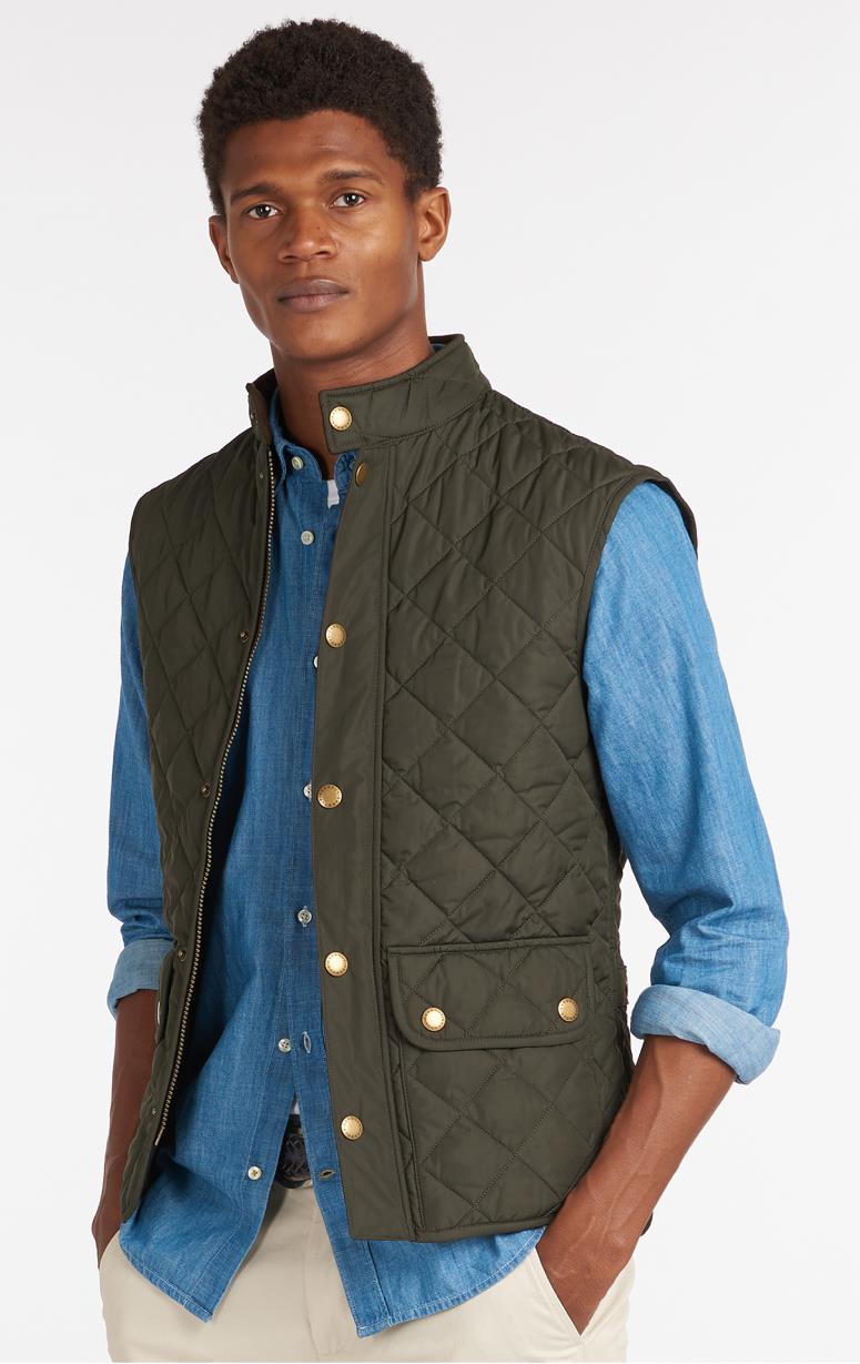 Barbour vest mens Orange online