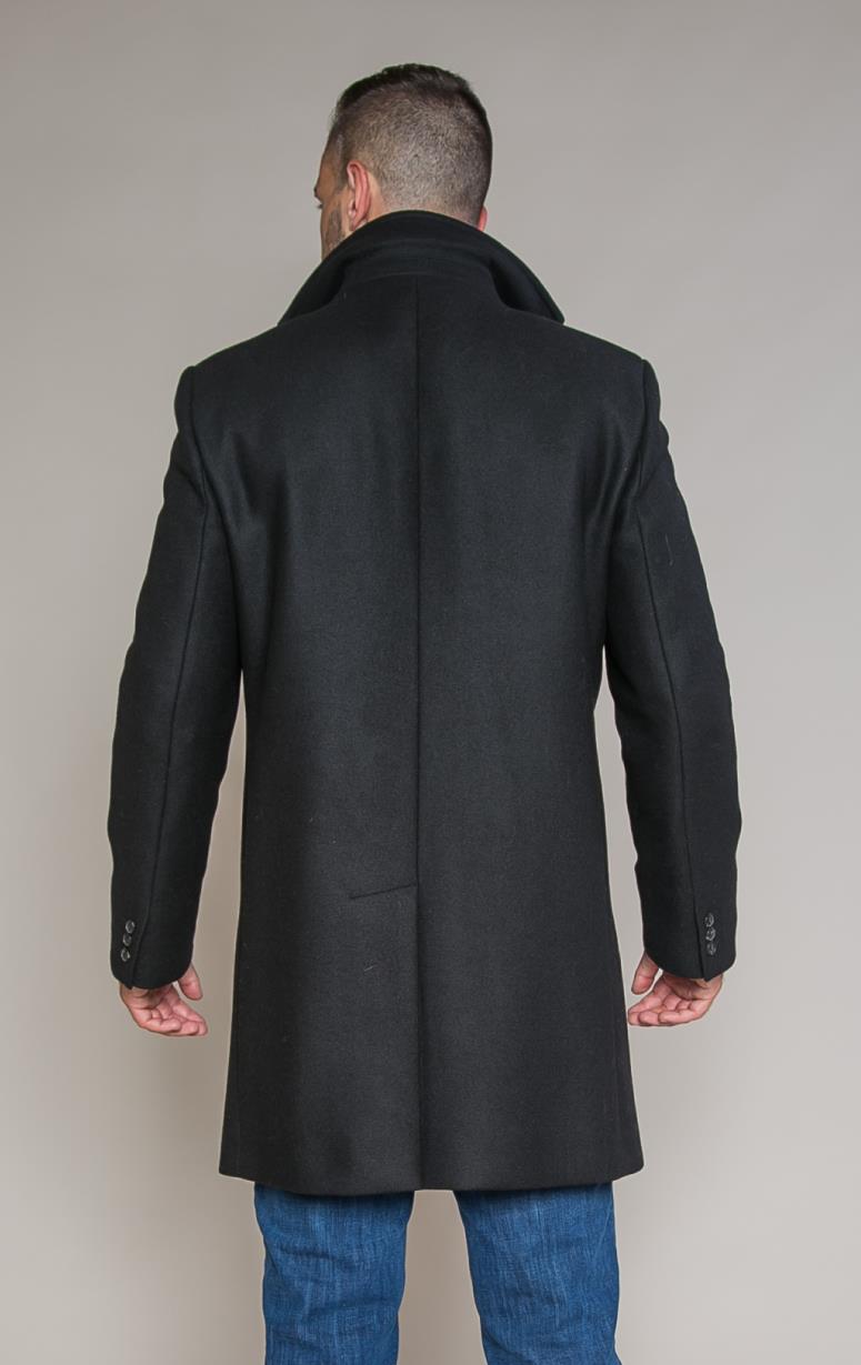 Barringtons - Wool & Cashmere Top Coat with Bib