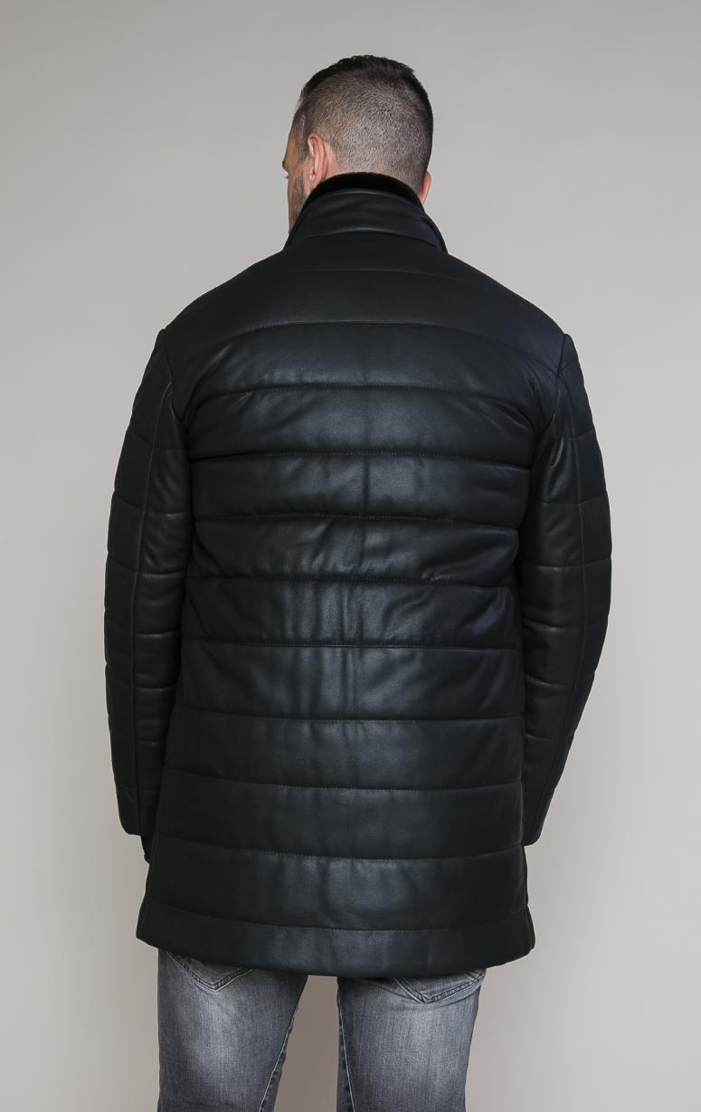 Men's Wadded Leather Jacket - Barrington's