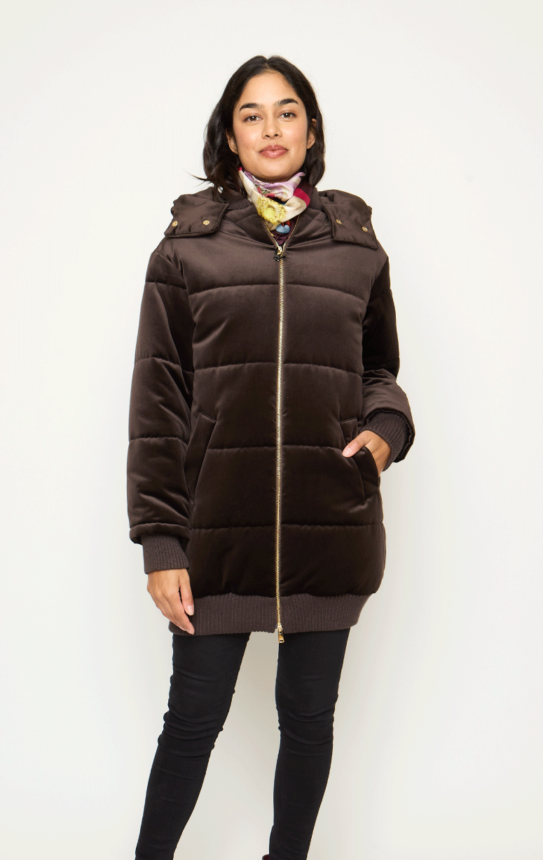 Tardia- Velvet Parka - Barrington's