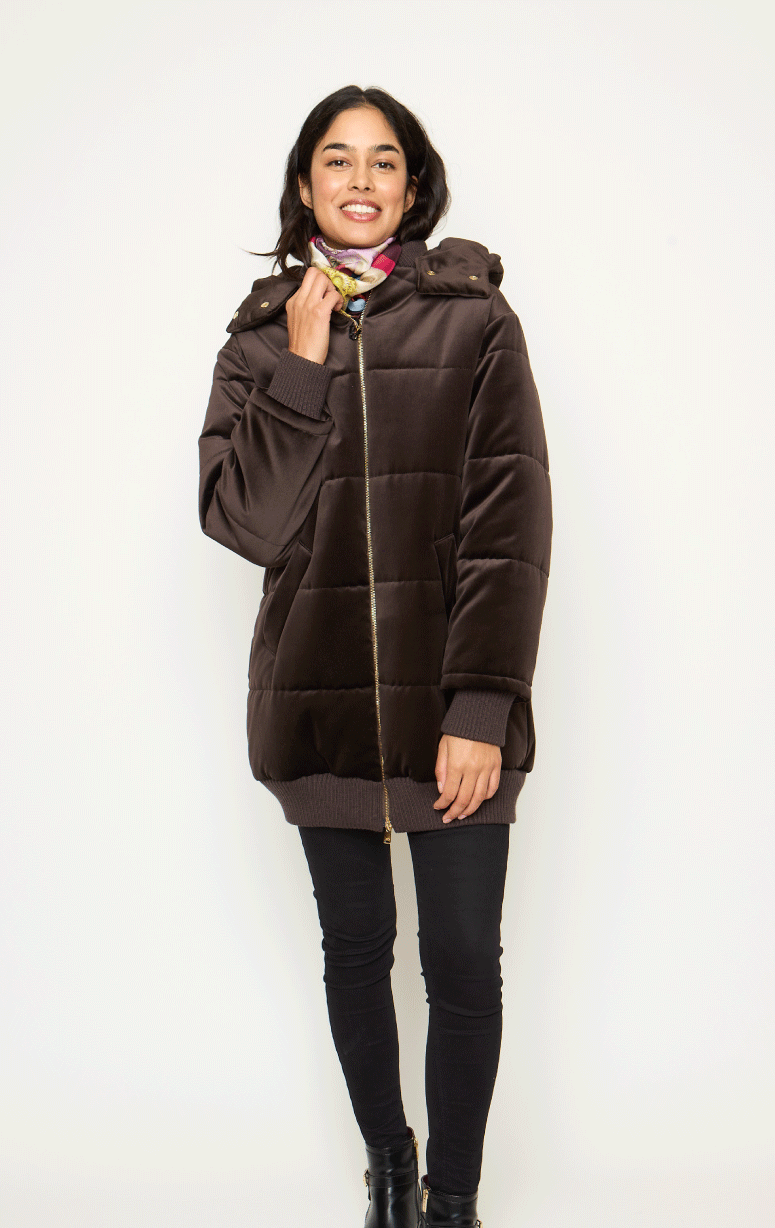 Tardia- Velvet Parka - Barrington's