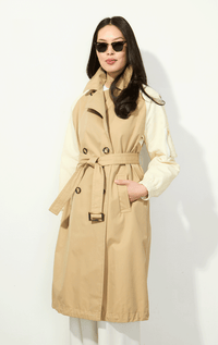Martylo- Two-toned Trench Coat