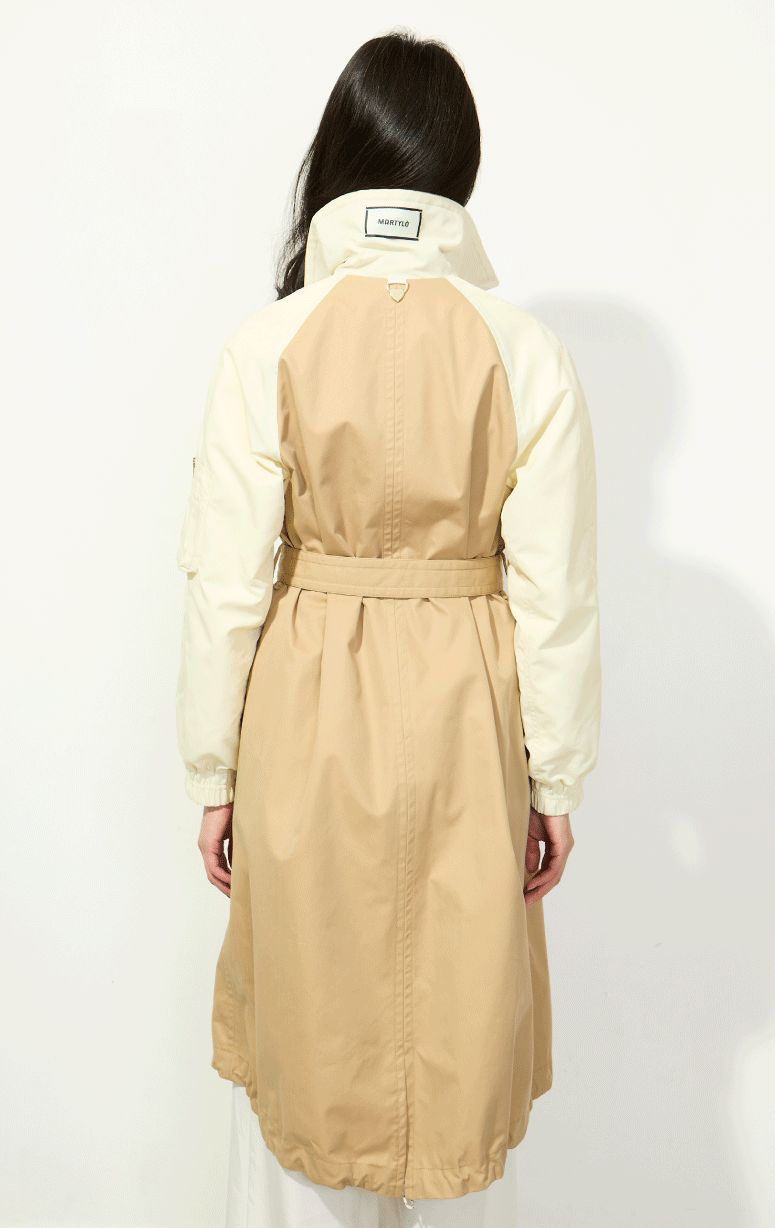 Martylo- Two-toned Trench Coat