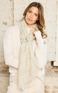 Gaynor - Wool & Metalic Scarf - Barrington's