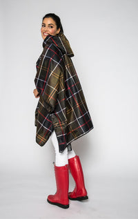 Barbour - Tartan Showerproof Packable Poncho - Barrington's