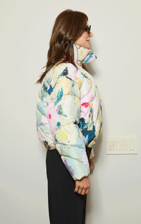 Numph- Abstract Print Puffer Jacket