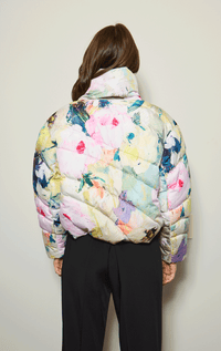 Numph- Abstract Print Puffer Jacket