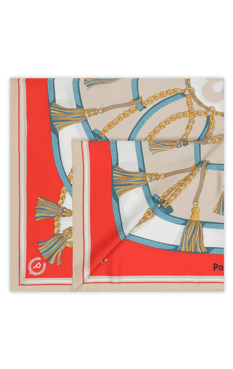 Pollini- Silk Square Scarf - Barrington's